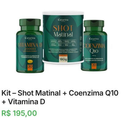 Kit - Shot Matinal + Coenzima Q10 + Vitamina D
