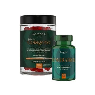 Kit Colágeno Verisol® em Gomas + Resveratrol