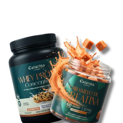 Kit Whey Protein Concentrado + Caramelo de Creatina